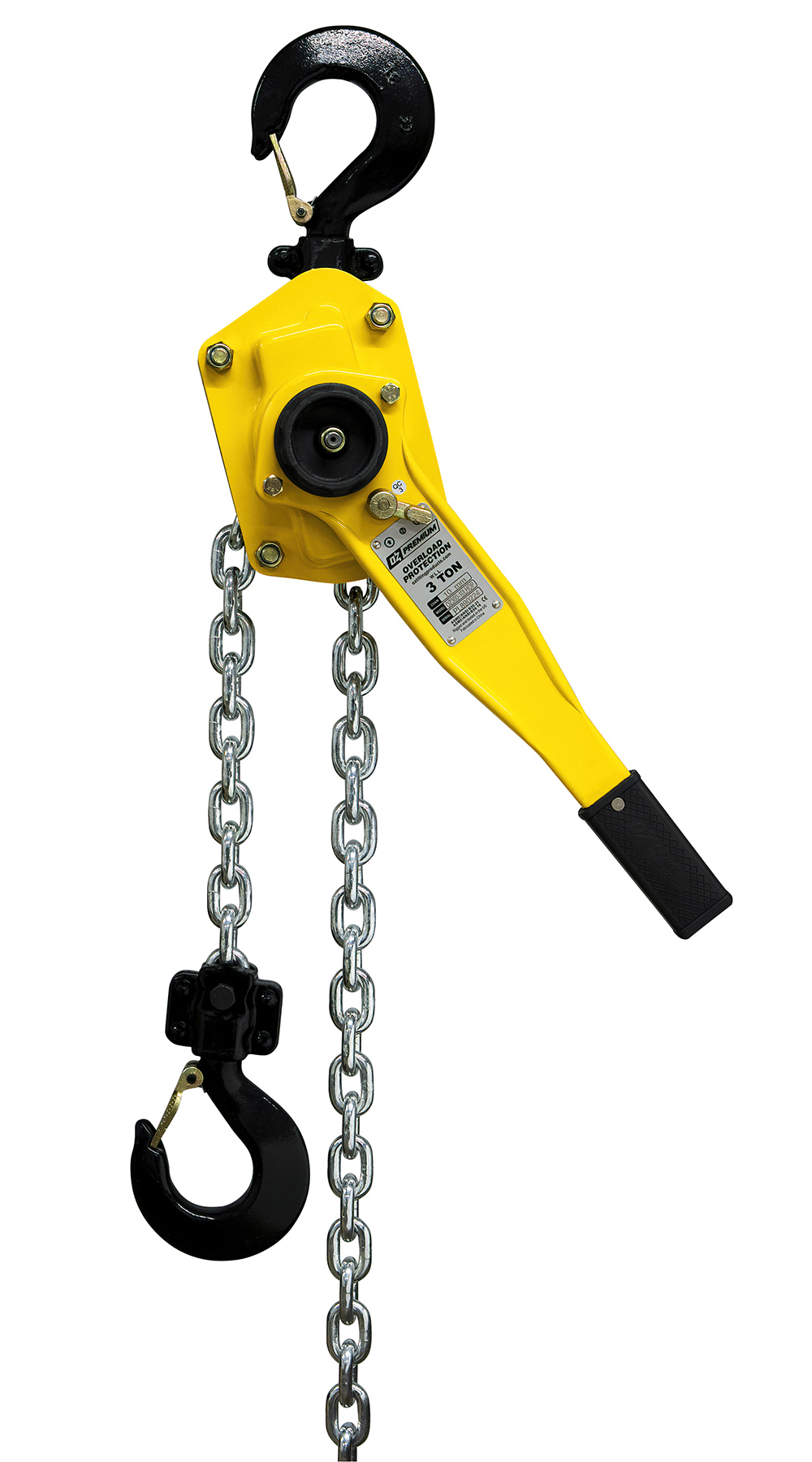 1/2 Ton Cap. Overload Protection 1-10' Lift OZ Lifting Manual Chain Hoist w/Std 