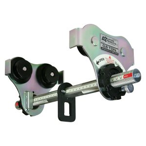 0.5 T Push Beam Trolley with up to 16 inch flange width (Made in USA)