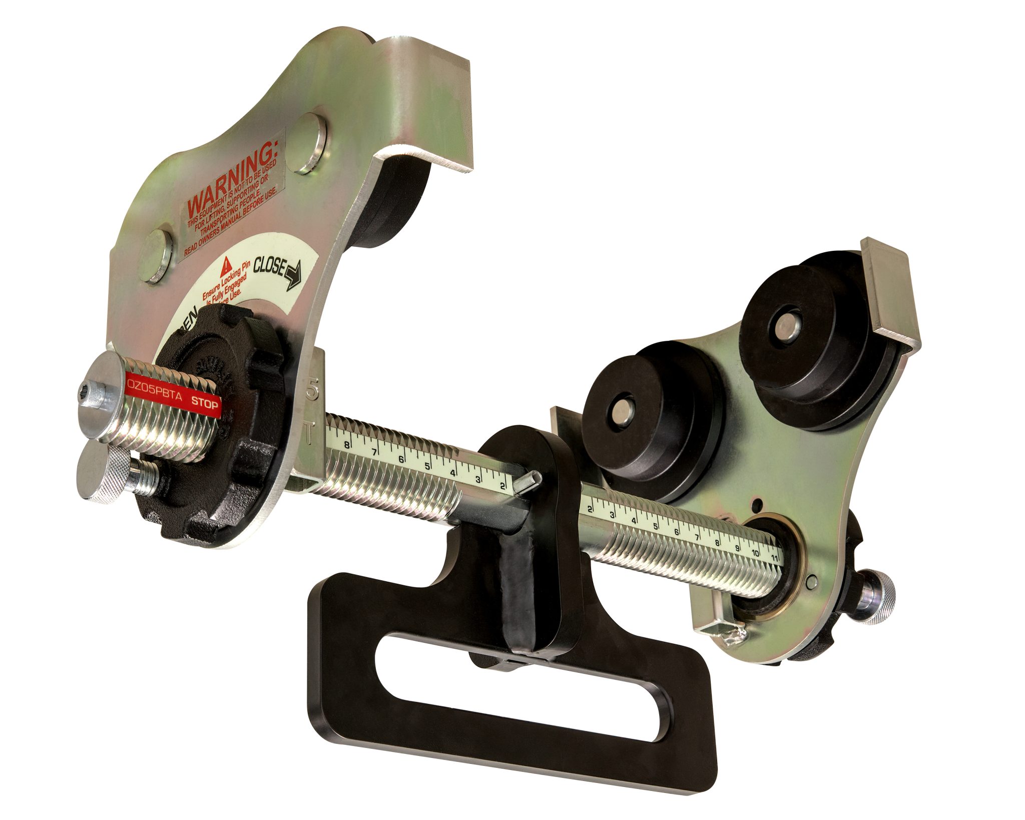 0.5 T Push Beam Trolley with up to 12 inch flange width and integrated ...