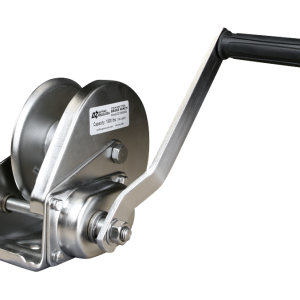 1000 lb stainless steel brake winch with drill drive adaptor