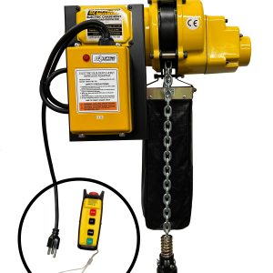1000 lb Electric Chain Hoist with 20 ft of lift including ECWA wireless adapter