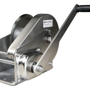 2000 lb stainless steel brake winch with drill drive adaptor