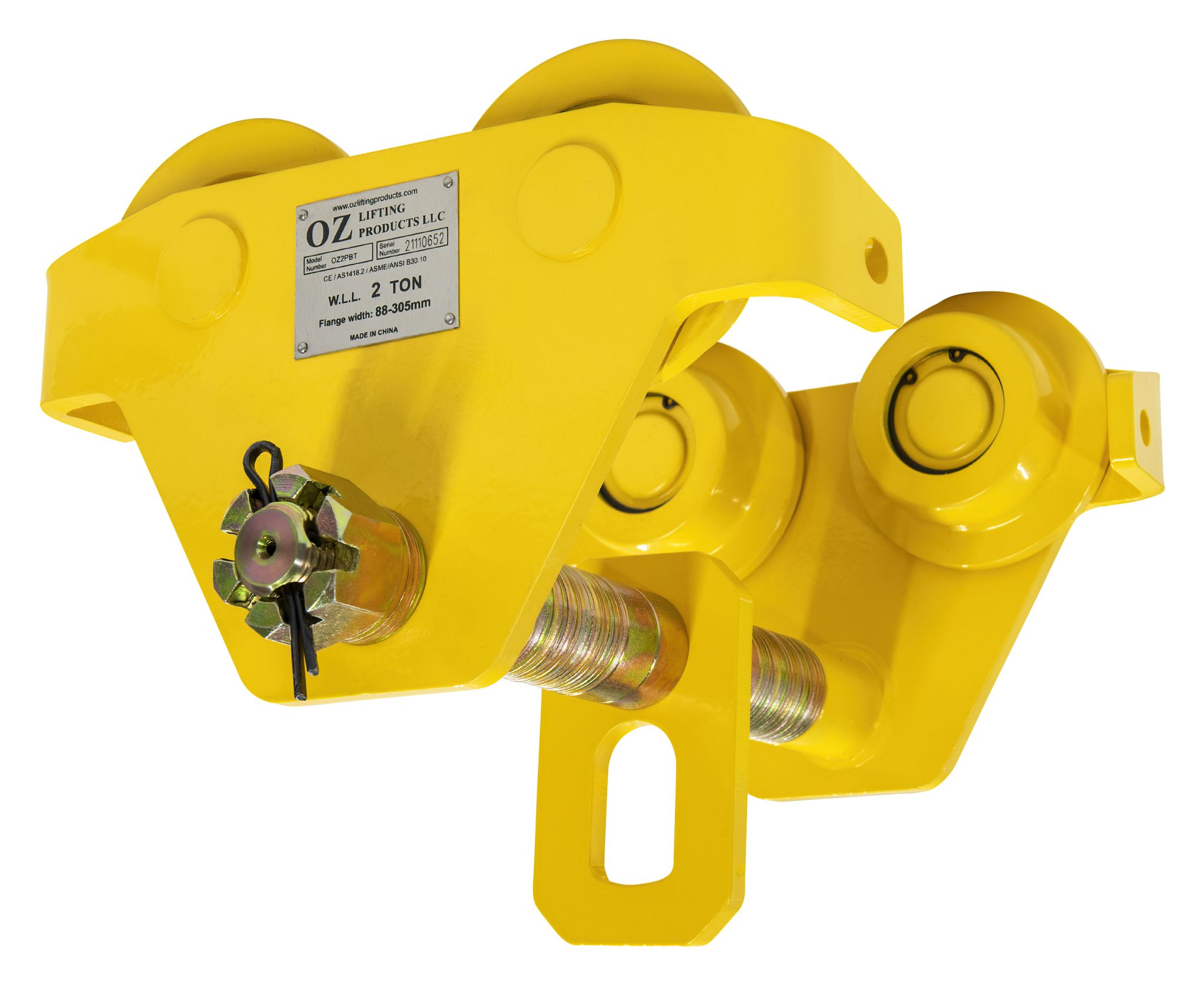 2 T Push Beam Trolley | OZ Lifting Products