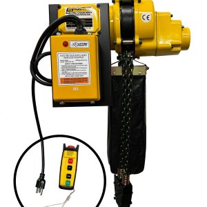 4000 lb Electric Chain Hoist with 10 ft of lift including ECWA wireless adapter