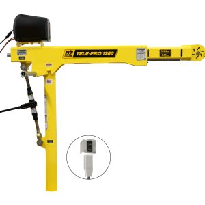 1200 lb Tele-Pro® davit crane with 12V DC electric winch
