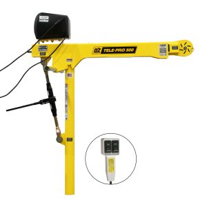 500 lb Tele-Pro® davit crane with 115V AC electric winch