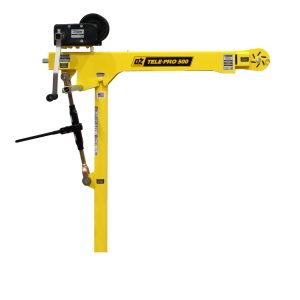 500 lb Tele-Pro® davit crane with 2500 lb carbon steel brake winch