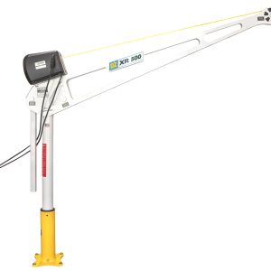 500 lb extended reach davit crane with AC electric winch