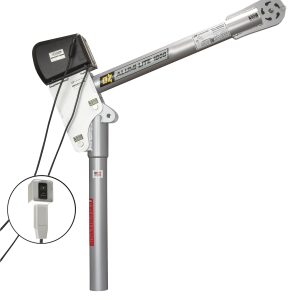 1000 lb Alumi-Lite® davit crane with 115V AC electric winch