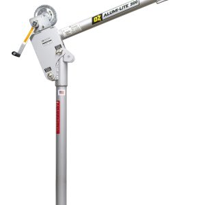 500 lb Alumi-Lite® davit crane with 2500 lb carbon steel brake winch