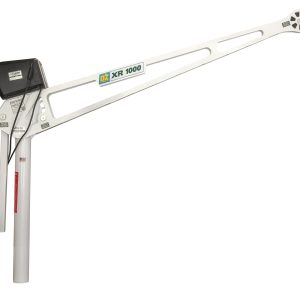 1000 lb extended reach davit crane with AC electric winch