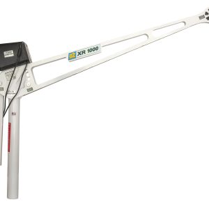 1000 lb extended reach davit crane with DC electric winch
