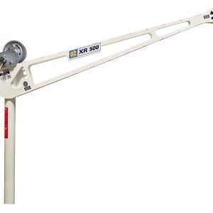 500 lb extended reach davit crane with 2500 lb carbon steel brake winch