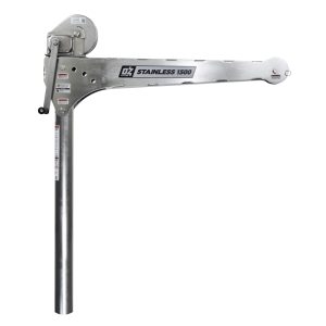 1500 lb stainless steel davit crane with stainless steel brake winch