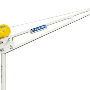 250 lb PCX® davit crane w/ carbon steel brake winch and drill drive adapter